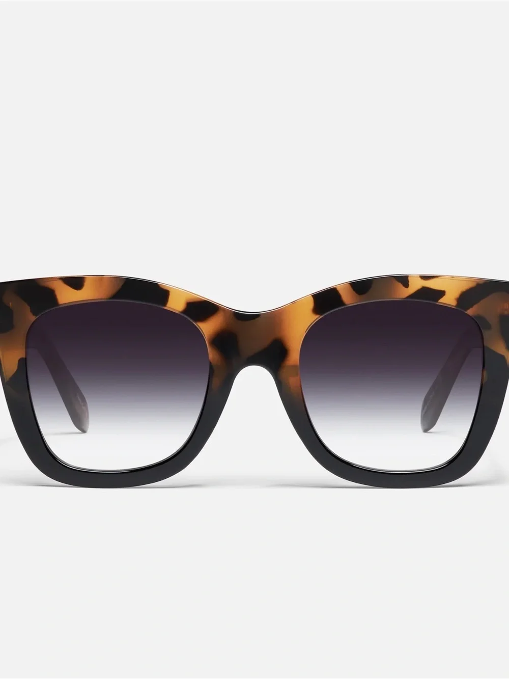 Tortoiseshell Square Frame Sunglasses - Women's Fashion Accessory